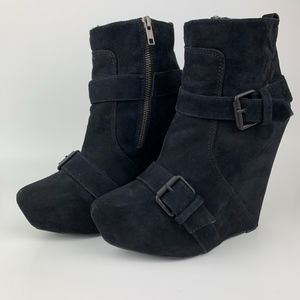 Aldo Platform Wedge ankle boots booties size 8